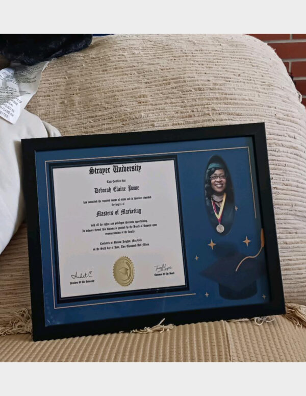 Graduation Degree Framed with Photo
